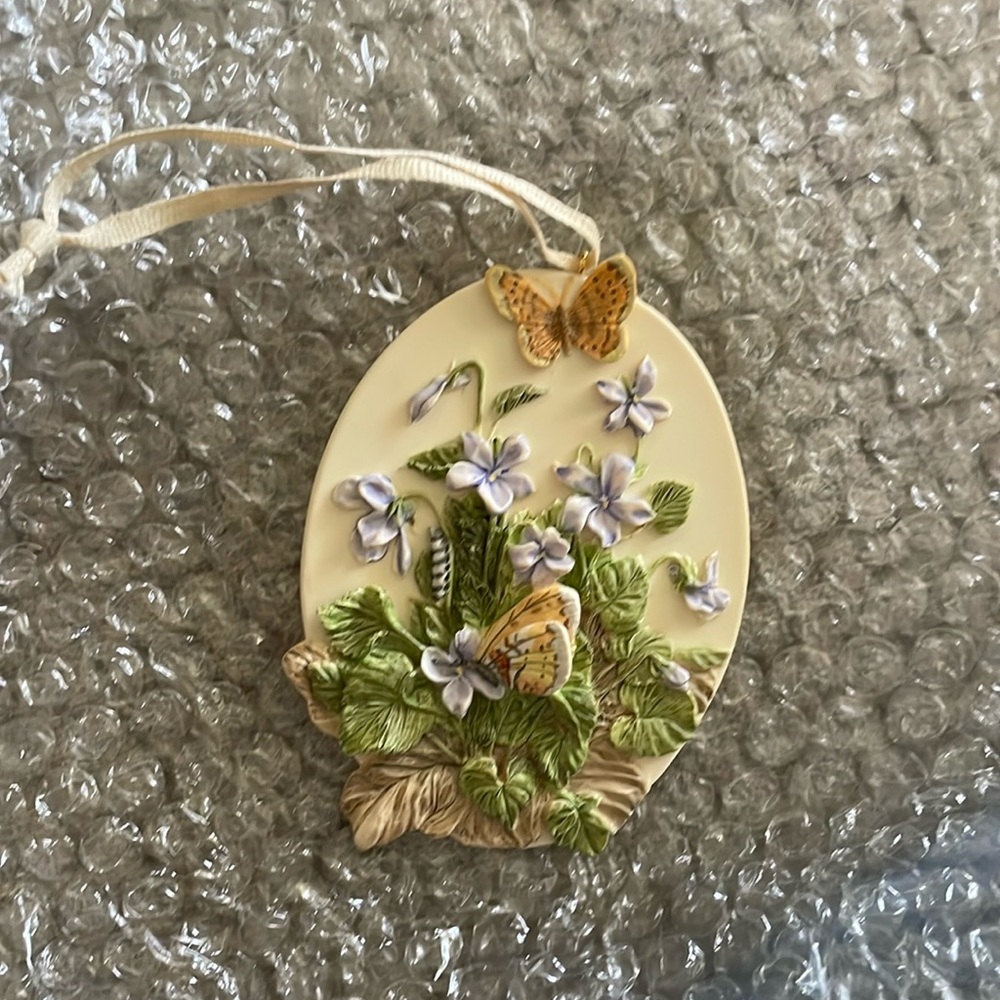 Hallmark Ornament Marjolein Bastin’s "Violets & Butterflies" Nature Sketchbook